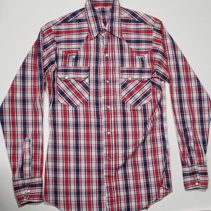 Levi's Sawtooth Western Shirt Size Large Slim